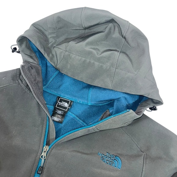 The North Face Apex Bionic Hoodie Softshell Jacket Mens XL Gray - Picture 1 of 10